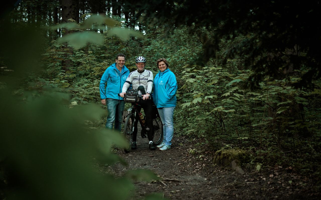 Dirk Raams fietst voor de MMF